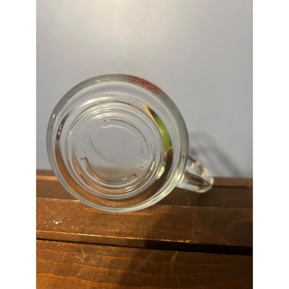 Marshall Fields 1998 Santa‎ Bear Glass Mug Christmas Drinkware Dept Store 1990s - Picture 7 of 7